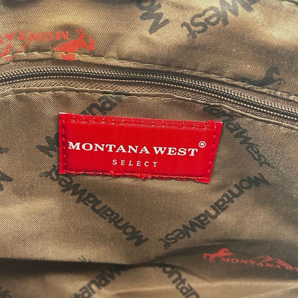 💐 Montana West NEW Crossbody Double Handle Bag Wallet Solid Brown Vegan Leather - Picture 10 of 11
